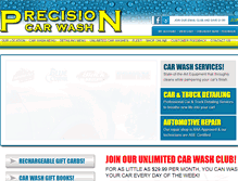 Tablet Screenshot of precisioncarwashanddetail.com